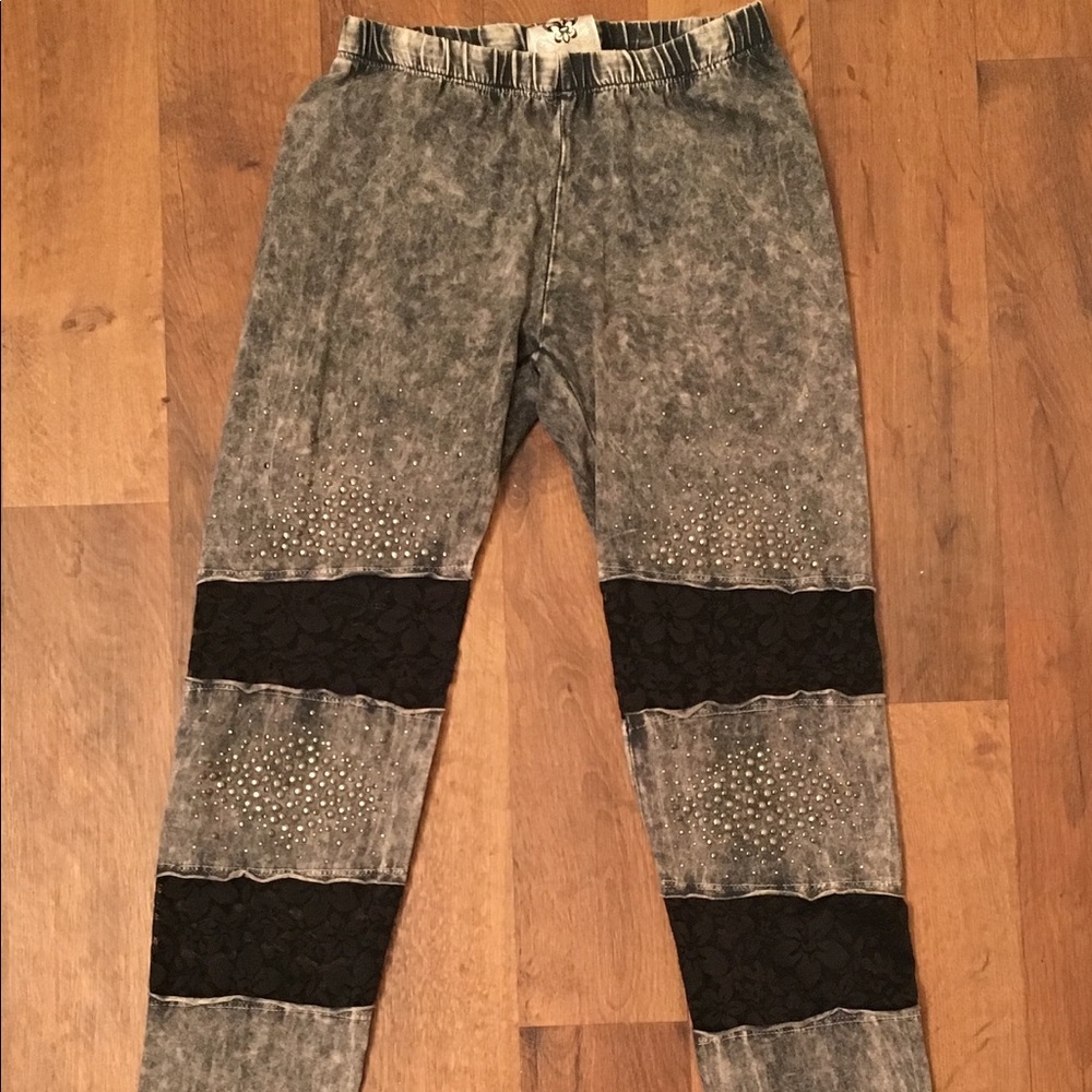 Vocal Marbled Grey Leggings